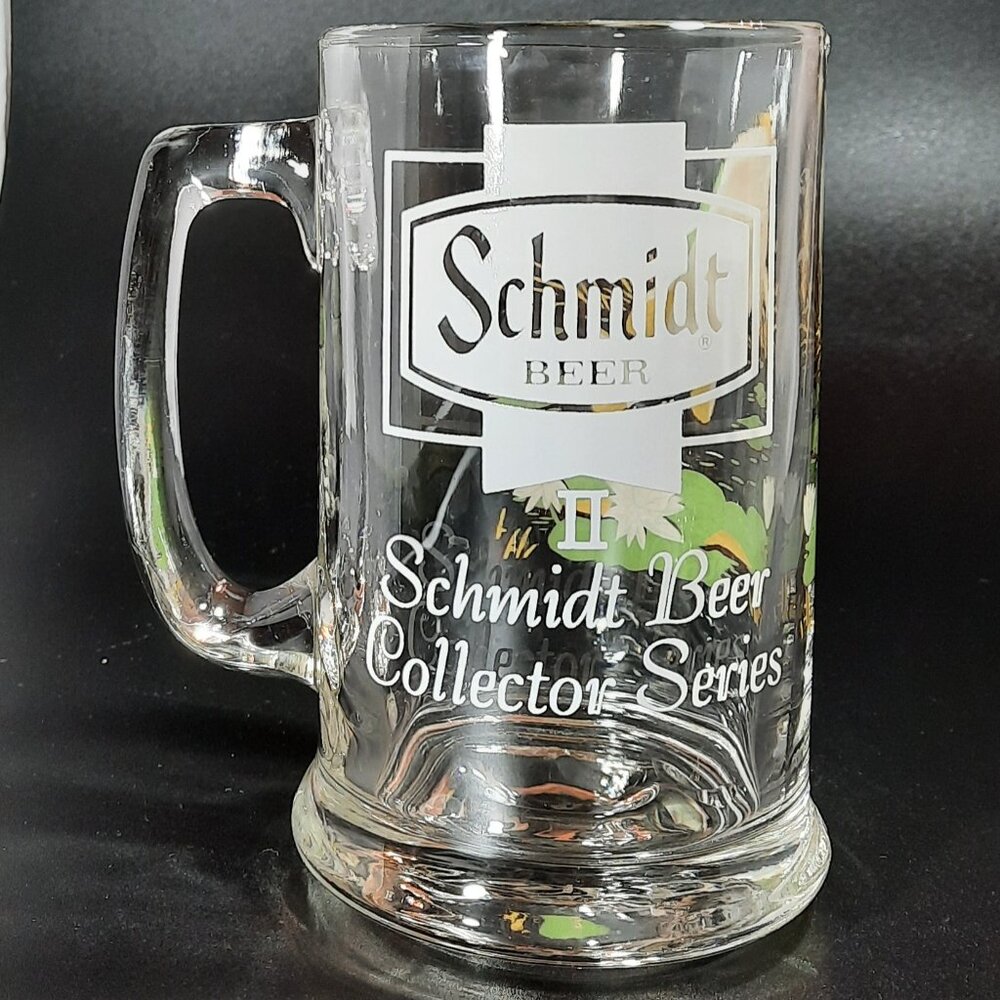 Vintage Schmidt Beer Series II Advertising 1980s  Mug Smallmouth Bass Fish